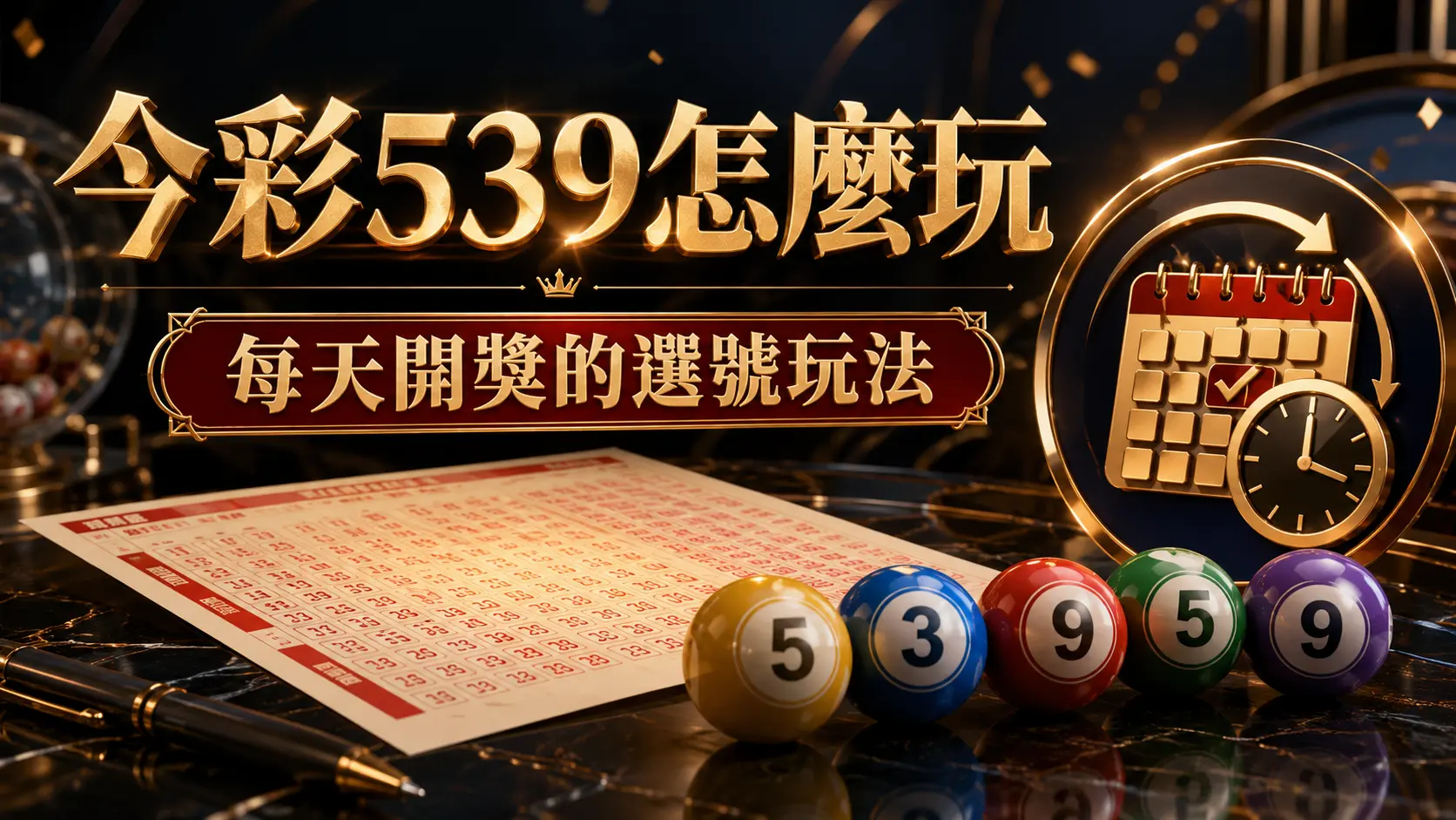 今彩539投注單選號的畫面