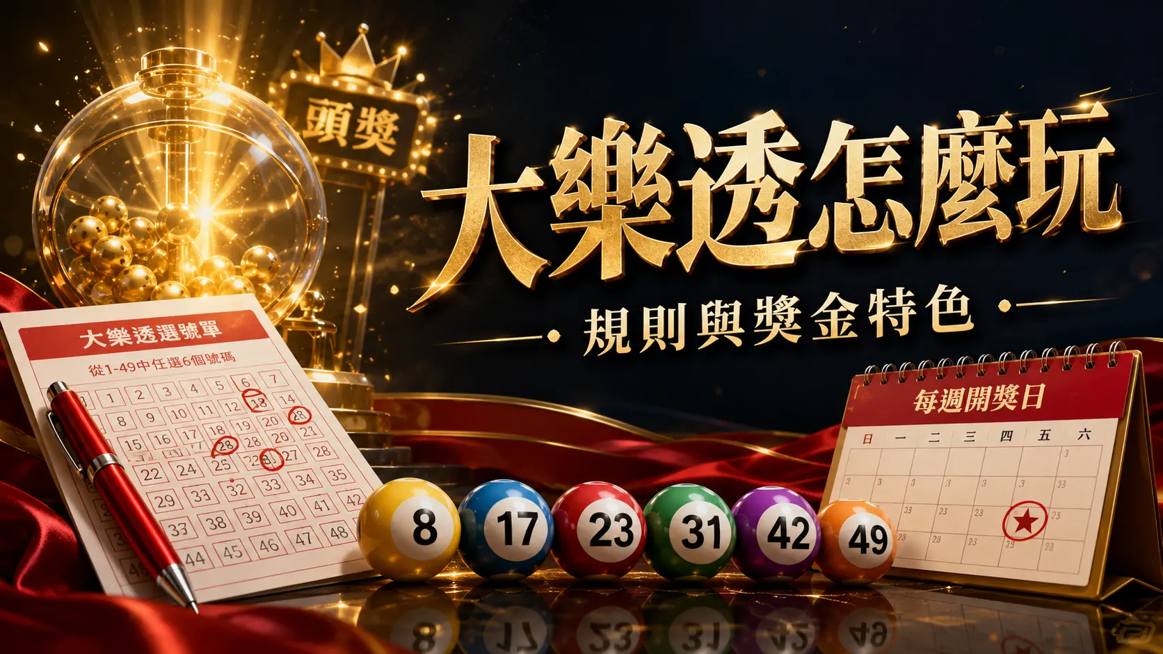 大樂透投注單選號的畫面