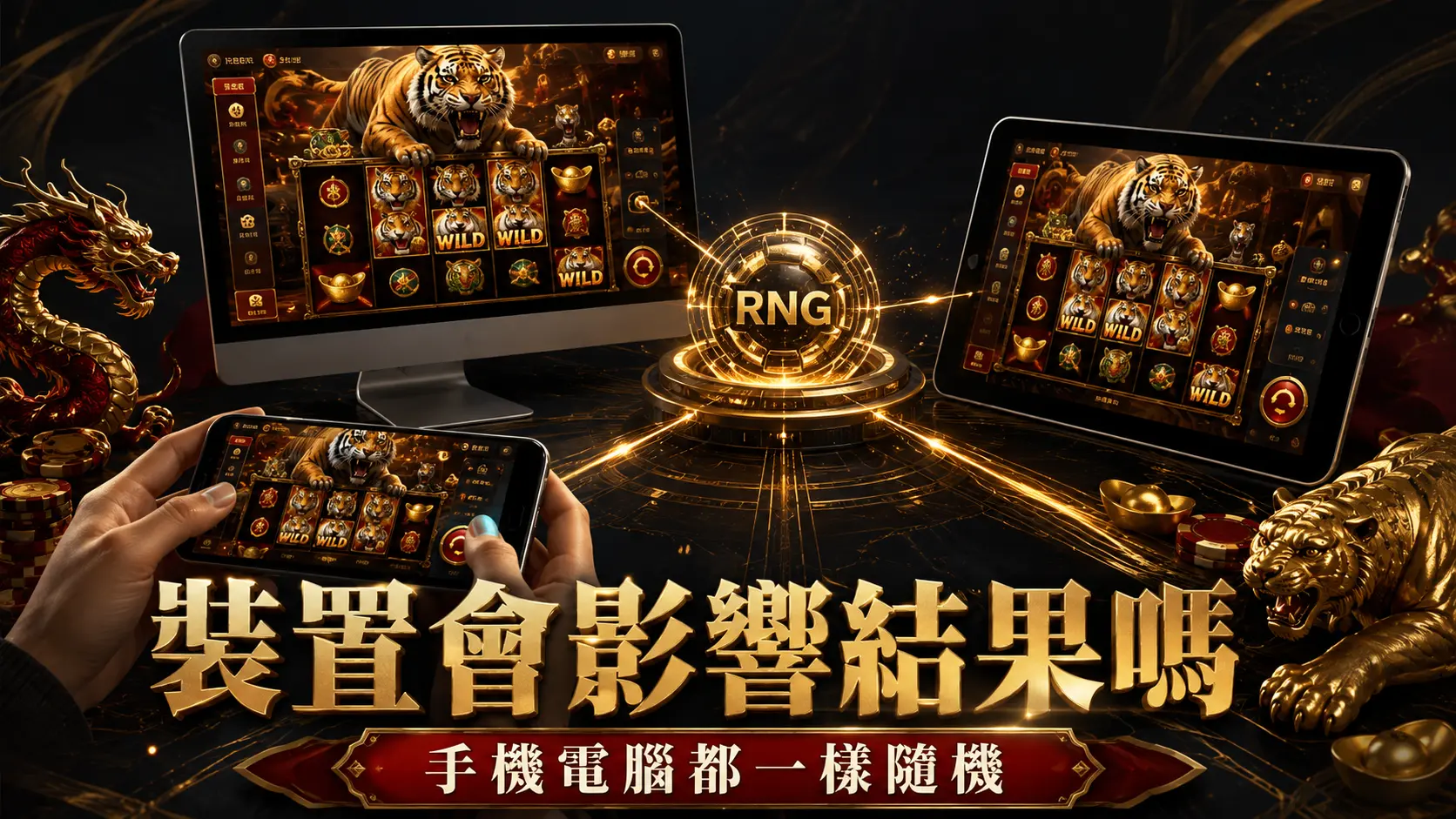 玩家用手機操作老虎機遊戲的畫面