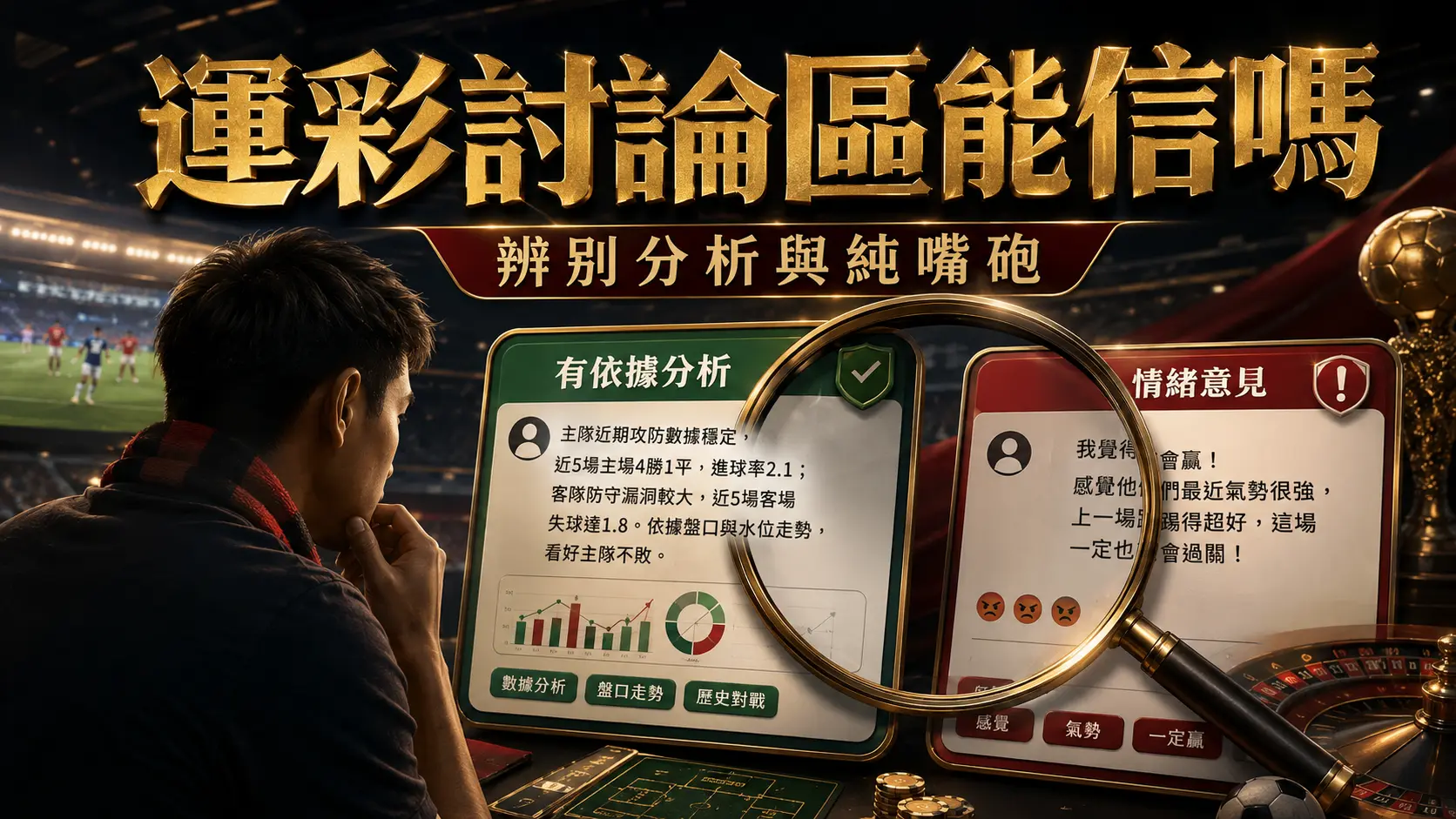 運彩討論區玩家留言互動的畫面